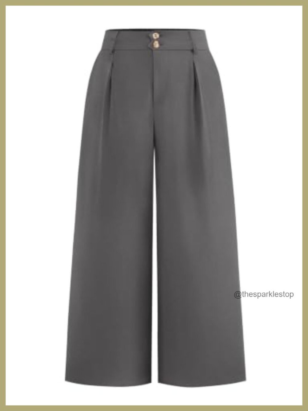 Fleece Lined Wide Leg Dress Pants High Waist Pleated Plus Size